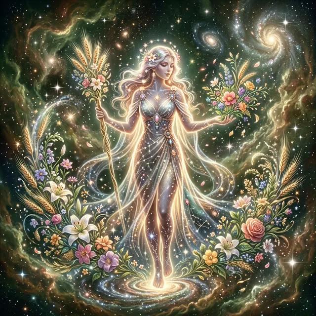 上升處女座 神秘星空 宇宙少女